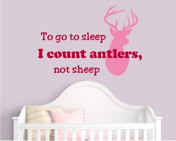 To go to sleep I count Antlers, not sheep